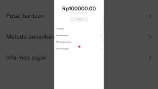 Cara mendapatkan uang dari tiktok 100% berhasil #youtubeshorts #caramenghasilkanuangdariinternet