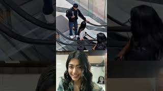 rashmika mandana reacts on looks like a wow 😳#ytshorts #shorts #rashmikamandanna