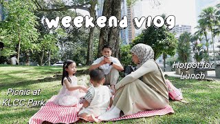 weekend vlog in KL ☀️🧺 | picnic at klcc park, trying china muslim hotpot in setapak!! 🥢🍚