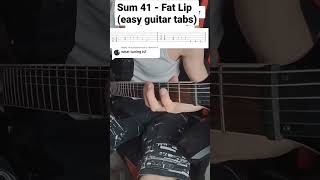 Sum 41 - Fat Lip guitar riff with tabs