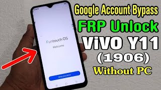 vivo y11 1906 frp bypass ।। vivo y11 1906 google account bypass without PC new security 2022