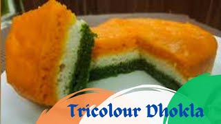 हर घर तिरंगा 🇮🇳 Independence Day Special | Tricolour dhokla | Tri color food Recipe | Dhokla recipe