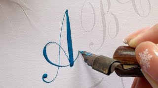 How to write Copperplate Calligraphy Alphabet   Part 1