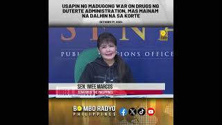 Usapin ng madugong War on Drugs ng Duterte Admin, mas mainam na dalhin na sa korte |Bombo Radyo