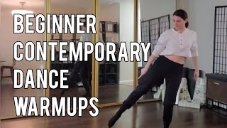 BEGINNER CONTEMPORARY DANCE WARM-UPS AND EXERCISES!