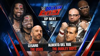 Cesaro & The Usos vs Alberto del Rio & The Dudley Boyz: WWE Main Event July 13, 2016 HD