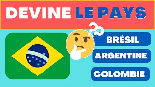 🌍GEOGRAPHIE 🌍 DEVINE LE PAYS #1 |    QUIZ - QCM CULTURE GÉNÉRALE SUR LES DRAPEAUX