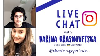 Дарина Красновецкая - лайв чат на Инстаграме с @thedouzepointe - 26.05.2020