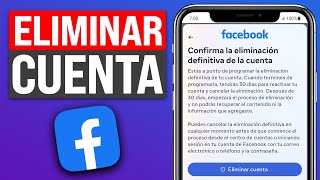 Cómo ELIMINAR o DESACTIVAR cuenta de FACEBOOK (2024) Guía Paso a Paso