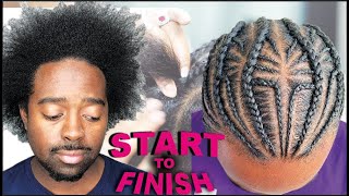 Braids For MEN on Kinky Low Porosity Hair