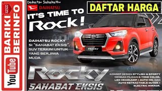 Daftar Harga Daihatsu Rocky 2021 | Wilayah DKI Jakarta (Plat B)