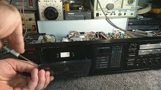 Repair of Luxman K-112 cassette deck. motor, belt, transport services.