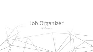 Job organizer - Promo Video