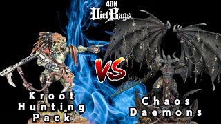 Kroot Hunting Pack vs Chaos Daemons | Pariah Nexus Competitive | Warhammer 40k Battle Report