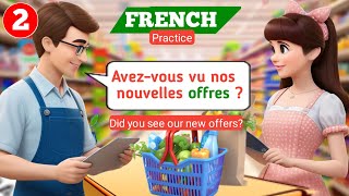 French Conversation Between Shopkeeper and Customer🔥French conversation for beginners