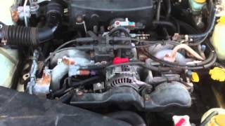 Subaru Legacy Outback EJ25 cold start -20C