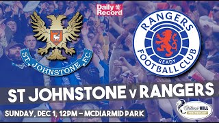 St Johnstone v Rangers kick-off, TV and live stream details for Scottish Premiership clash