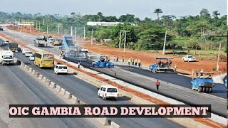 New OIC Gambia  Road Construction  at New Jeshwang