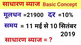 साधारण ब्याज शार्ट ट्रिक | Simple Interest Basic Concept and Short Tricks | साधारण ब्याज कैसे निकाले