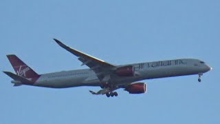 Heavy Aircraft flying past Kew Gardens before landing on Heathrow’s 27L runway