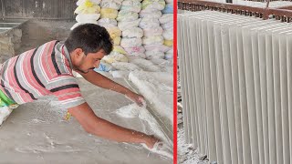 Gypsum false ceiling Board material making TILES by hand | Small Scale Industry