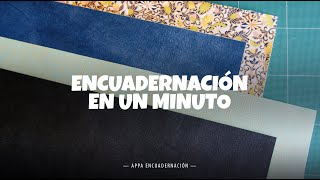 Encuadernación en un minuto. Cómo empapelar piel o cuero con tela o papel.