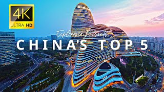 Top 5 Richest Cities in China 🇨🇳 in 4K ULTRA HD 60FPS Video by Drone