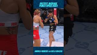 Andrea Meneses es rápida para tirar golpes 👊🔥 #mma #combateglobal  #deportesdecombate