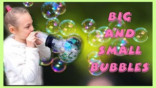 Making million bubbles/small and giant bubbles / Bubble hacks /jow to make your own bubbles