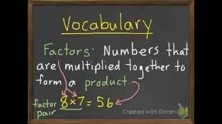 Factors and Multiples 8-1