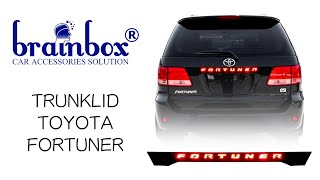 12222 Trunk Lid Toyota Grand Fortuner Trunklid Lampu LED Belakang Bagasi