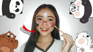 I Recreated We Bare Bears Instagram Filter in Real Life using Makeup!