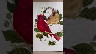 Cardinals for fun today! painting art artist painting cardinal alexisonfire youngcardinals tattoo