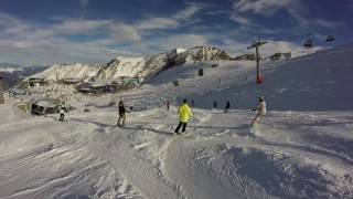 Snowboarding in Powder at Kaprun - Austria