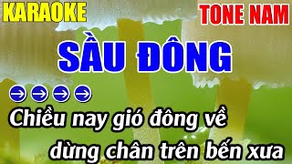 Sầu Đông Karaoke Tone Nam Karaoke Lâm Nhạc Sống - Beat Mới