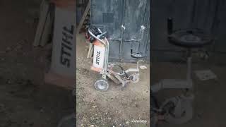 Stihl saw cutting trolley