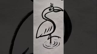 How To Draw A Crane || Crane Drawing Step By Step #shorts #top #trending -#viral_ #art #shorts