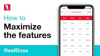 How to set the ReefDose main features