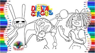 The Amazing Digital Circus NEW Coloring Pages / How to Color POMNI, RAGATHA and JAX / NCS MISIC