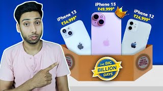 PRICE REVEAL: iPhone 15/ iPhone 13/ iPhone 12 on Big Billion Day/Amazon's Great Indian Sale | 2024