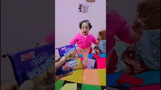 Naira choose between Parle Bourbon And Happy Happy cookies🍪🤪#trending#viral#funny#shorts