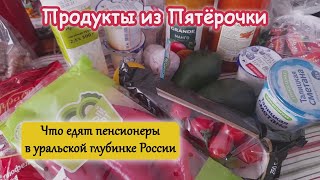 Что едят Пенсионеры из Российской Глубинки на Среднем Урале. Обзор продуктов из Пятёрочки