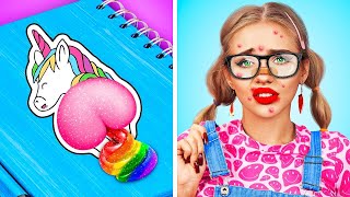 Extreme Makeover From Nerd To Crush | How To Become Popular At School by RATATA POWER