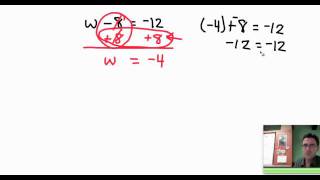 Solving One-Step Equations