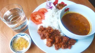 Mukbang: Eating Pork Curry, Rajma Dal, Bhat ra Mango Pickle | Nepalese Cuisine! - VLOG #148