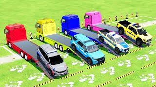 FORD, VOLSKWAGEN, AUDI, SKODA, BMW, DODGE, POLICE CARS and TRANSPORTING WITH MAN TRUCKS ! FS22 #207