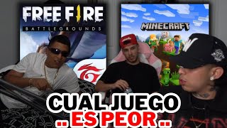 CUAL JUEGO TIENE MAS RATAS FREE FIRE O MINECRAFT | WestCOL , MRSTIVEN Y SAMULX