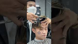 Chị em bảo để tóc này bao đẹp #beautytok #barber #fyp #hollywoodbarbershop #layer #sidepart #fly