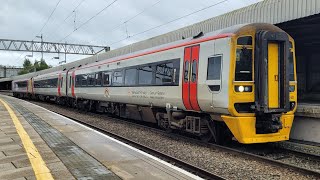 TFW Trains at Stafford: Transport for Wales Class 158, 158840 & Class 153, 153323 at Stafford