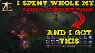 I spent 20,000 Abyssal Contract Token - Here is result - Throne And Liberty Farm